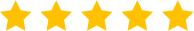 Five stars representing customer satisfaction for Ohio State Waterproofing's basement waterproofing and foundation repair services.