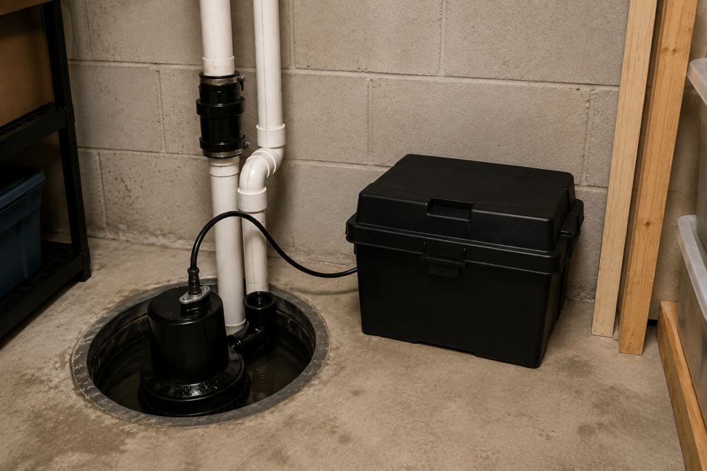 sump pump battery